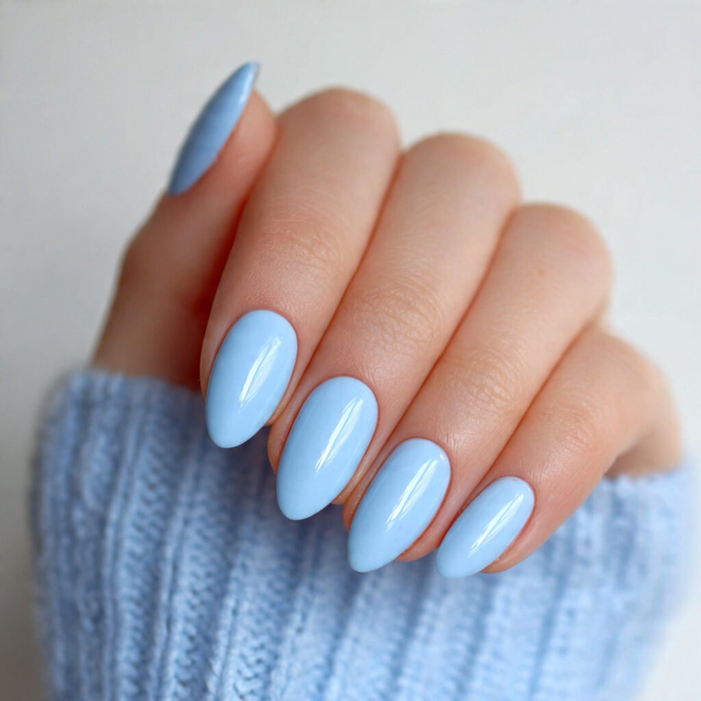 27 Early Spring Nails Ideas That Are Totally Fresh & Trendy 2026 7 Baby Blue Nail Ideas