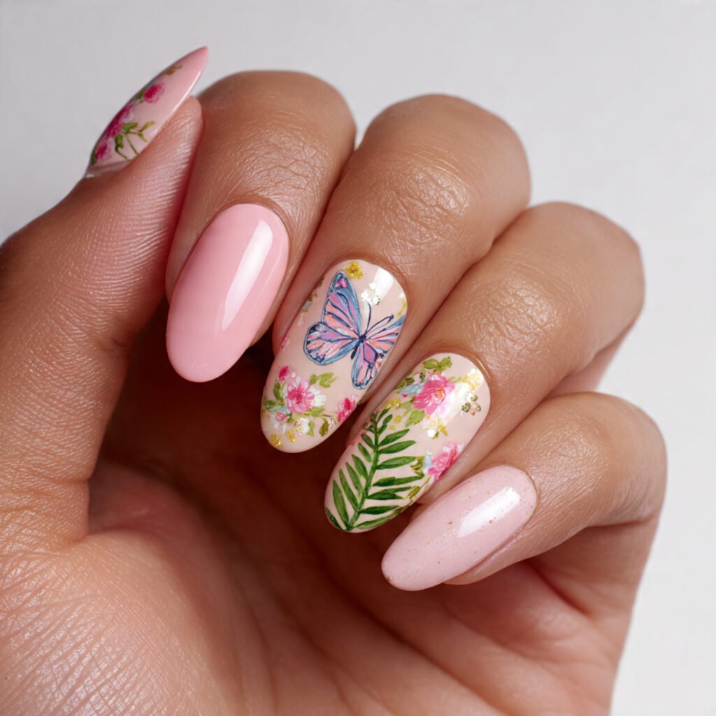 27 Early Spring Nails Ideas That Are Totally Fresh & Trendy 2026 28 Garden Party Nail Ideas