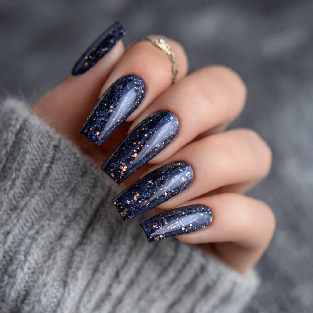 Galaxy Chrome Nail Ideas