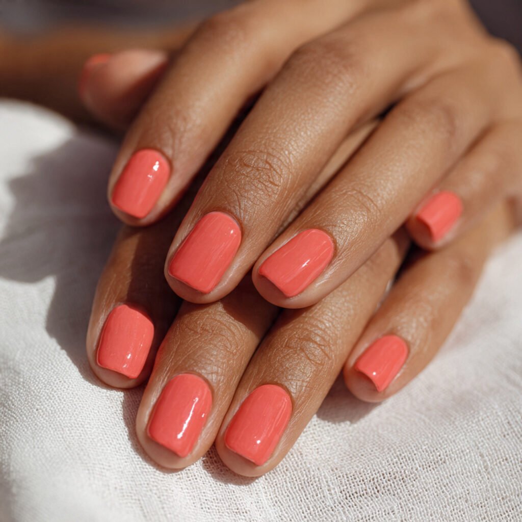 26 Summer Nails Simple Designs That Work for Any Occasion 9 Simple Coral Nails