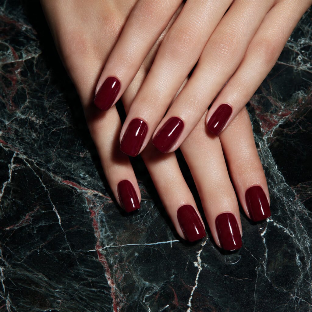 25 Awesome Summer Nails Square Designs That Make Every Outfit Better 11 Berry Red Square Set