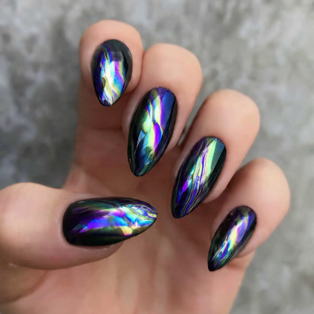 Oil Slick Nail Ideas