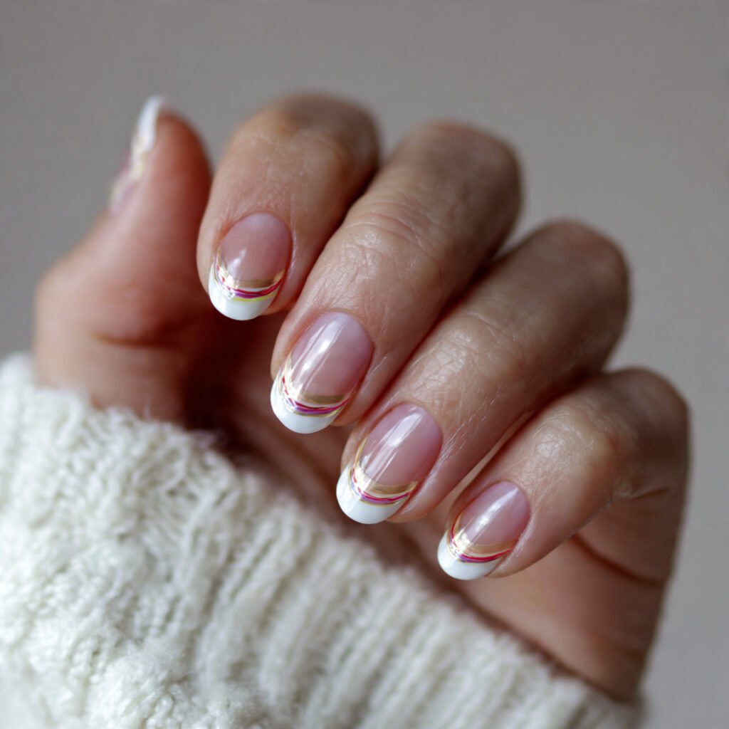 29 Best French Tip Nail Ideas That Go Way Beyond Basic White 12 Negative Space French Design