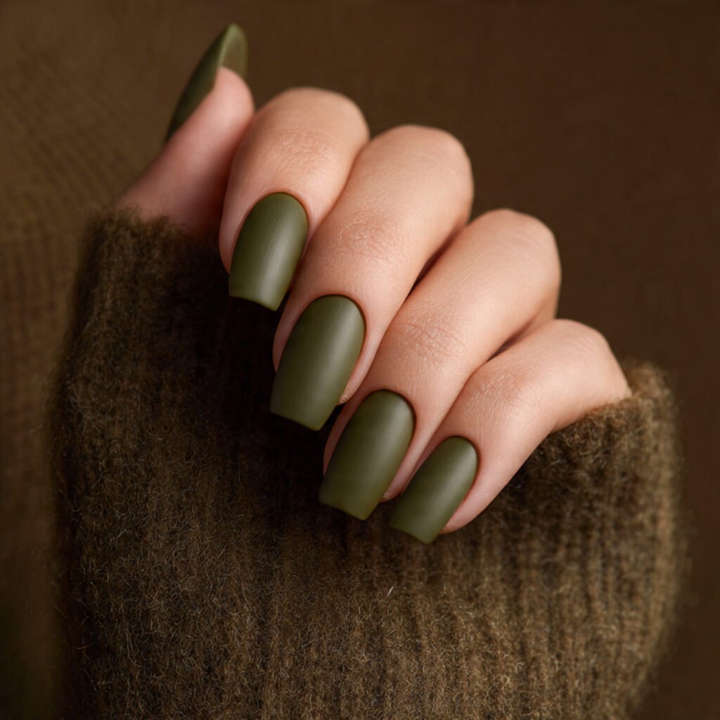 30 Best Dark Nail Ideas for Every Shade of Mysterious 16 Dark Olive Green Nails Ideas