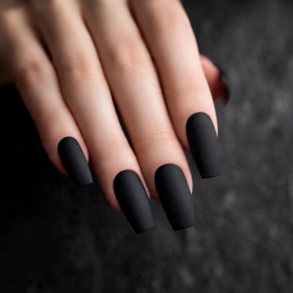 30 Best Dark Nail Ideas for Every Shade of Mysterious 17 Matte Black Nails Ideas