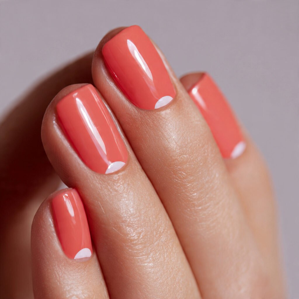 26 Summer Nails Simple Designs That Work for Any Occasion 15 Negative Space Half Moon