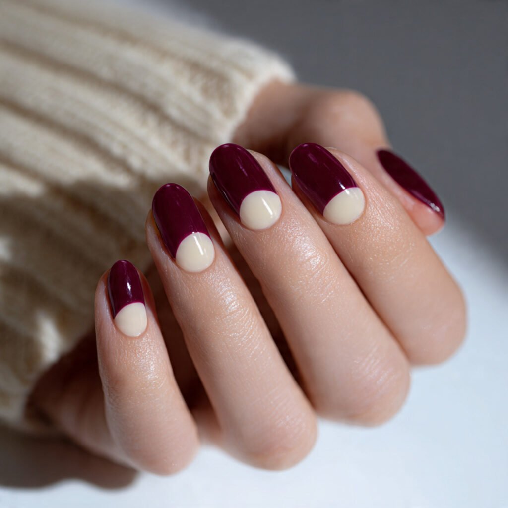 14 Simple Nail Ideas for a Timeless and Effortlessly Chic Look 10 Half Moon Nail Ideas