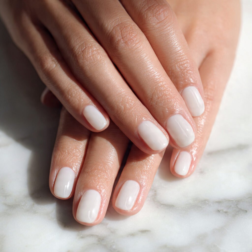26 Summer Nails Simple Designs That Work for Any Occasion 16 Milky White Sheer Nails