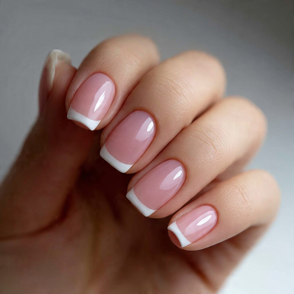 29 Best French Tip Nail Ideas That Go Way Beyond Basic White 18 Short Square French Nails
