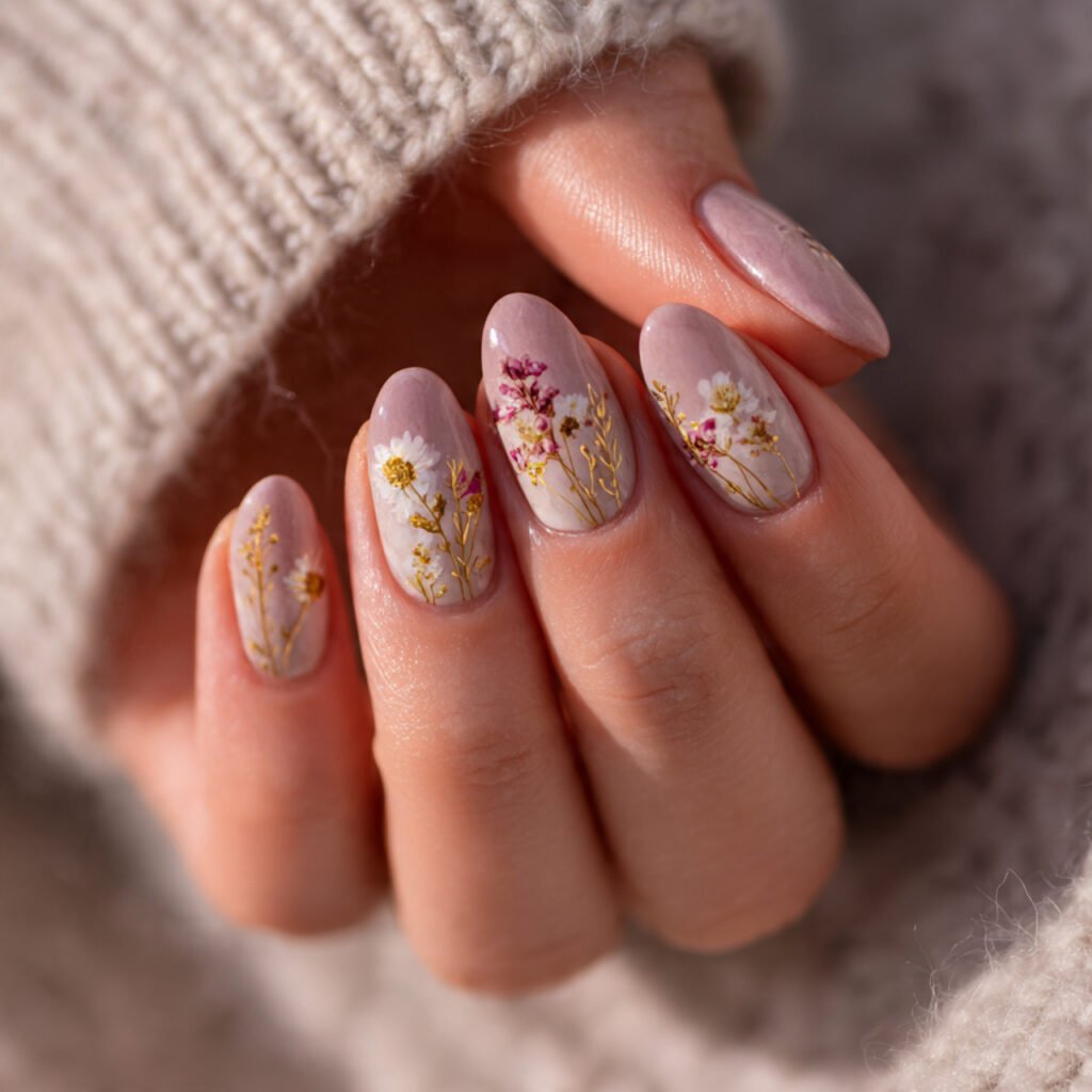 Boho Bridal Nail Ideas