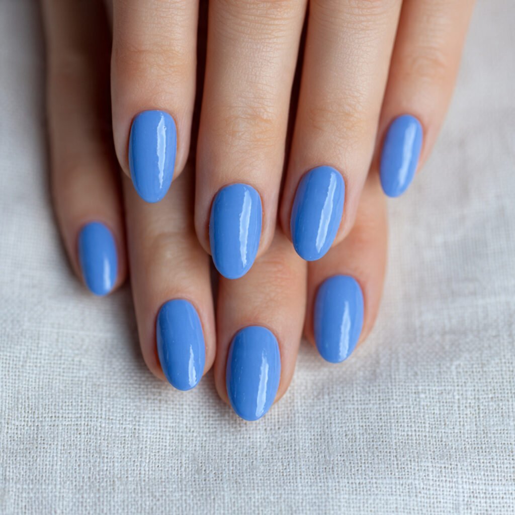 Cornflower Blue Nails