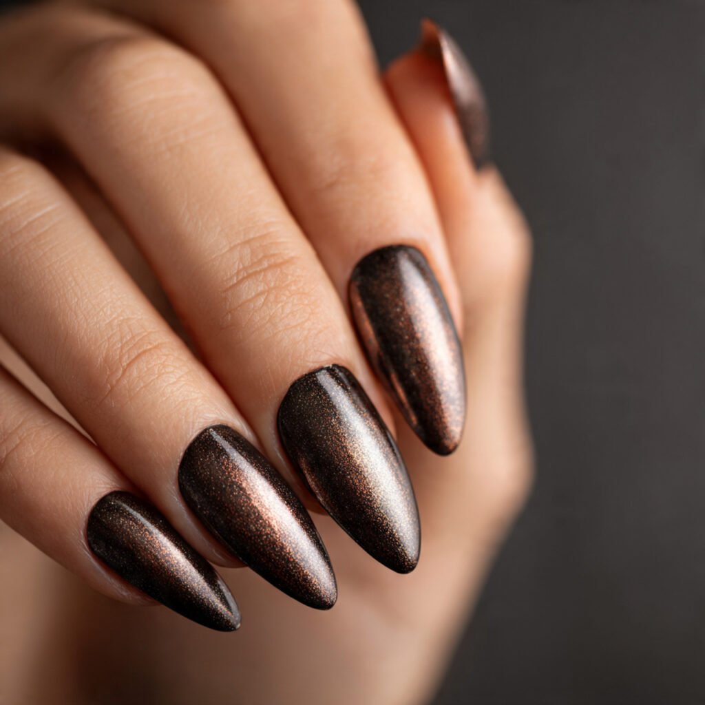 30 Best Dark Nail Ideas for Every Shade of Mysterious 21 Blackened Rose Gold Nails Ideas