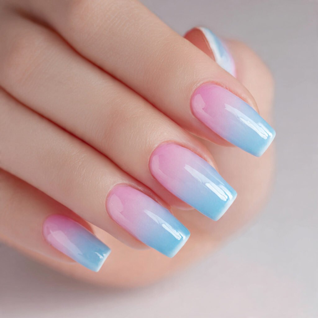 29 Best French Tip Nail Ideas That Go Way Beyond Basic White 20 Gradient Pastel French Set