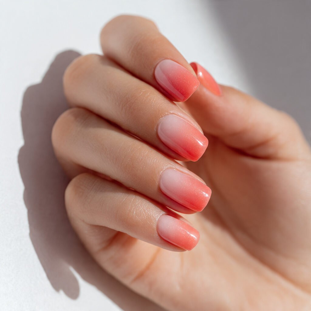 26 Summer Nails Simple Designs That Work for Any Occasion 18 Soft Two-Shade Ombre