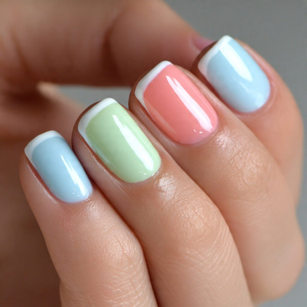 29 Fresh Summer Nails Ideas That Are Trending Right Now 22 French Tip Summer Nails Ideas