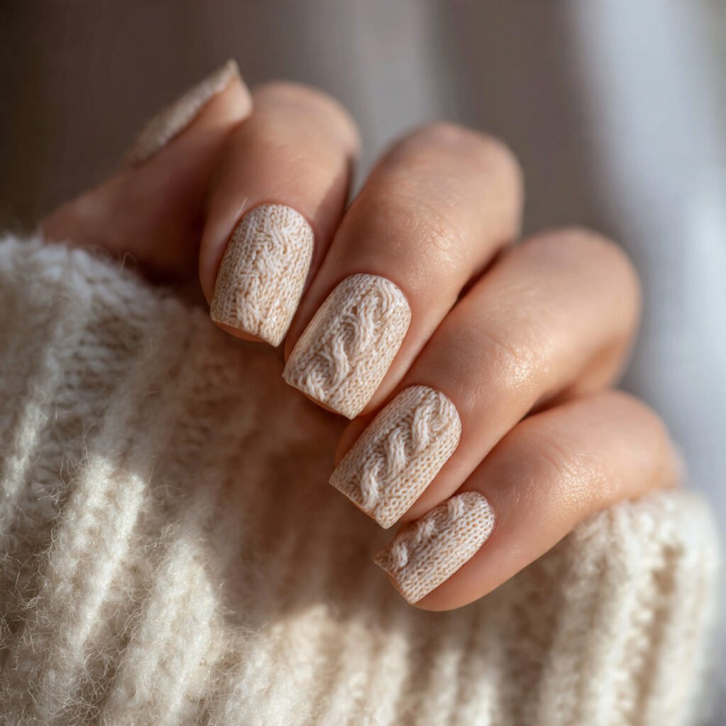 27 Stunning Thanksgiving Nail Ideas for a Festive Look 20 Sweater Weather Nail Ideas