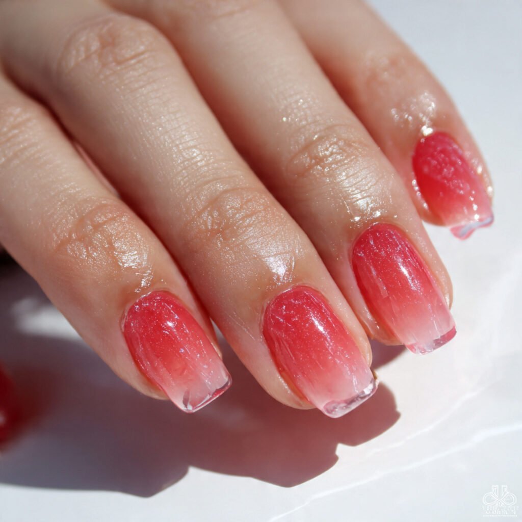 26 Summer Nails Simple Designs That Work for Any Occasion 20 Translucent Jelly Nails