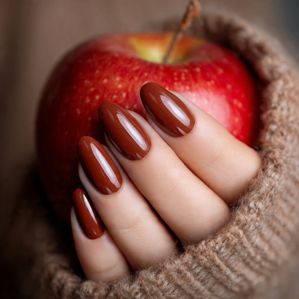 27 Stunning Thanksgiving Nail Ideas for a Festive Look 21 Caramel Apple Nail Ideas