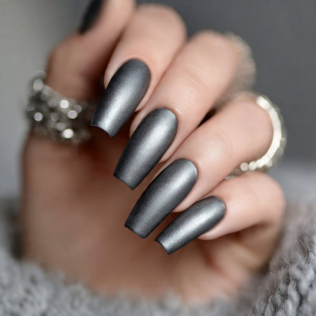 Matte Chrome Nail Ideas