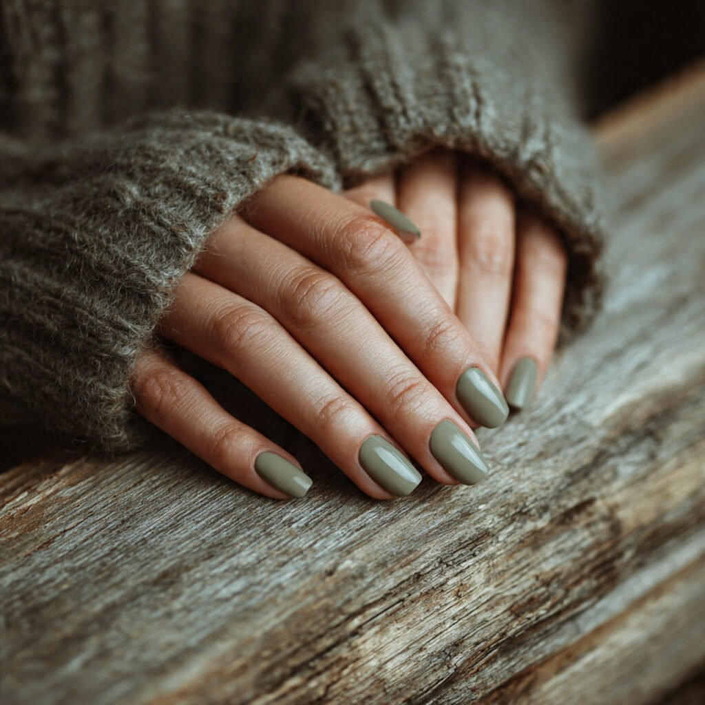 26 Summer Nails Simple Designs That Work for Any Occasion 21 Muted Sage Solid