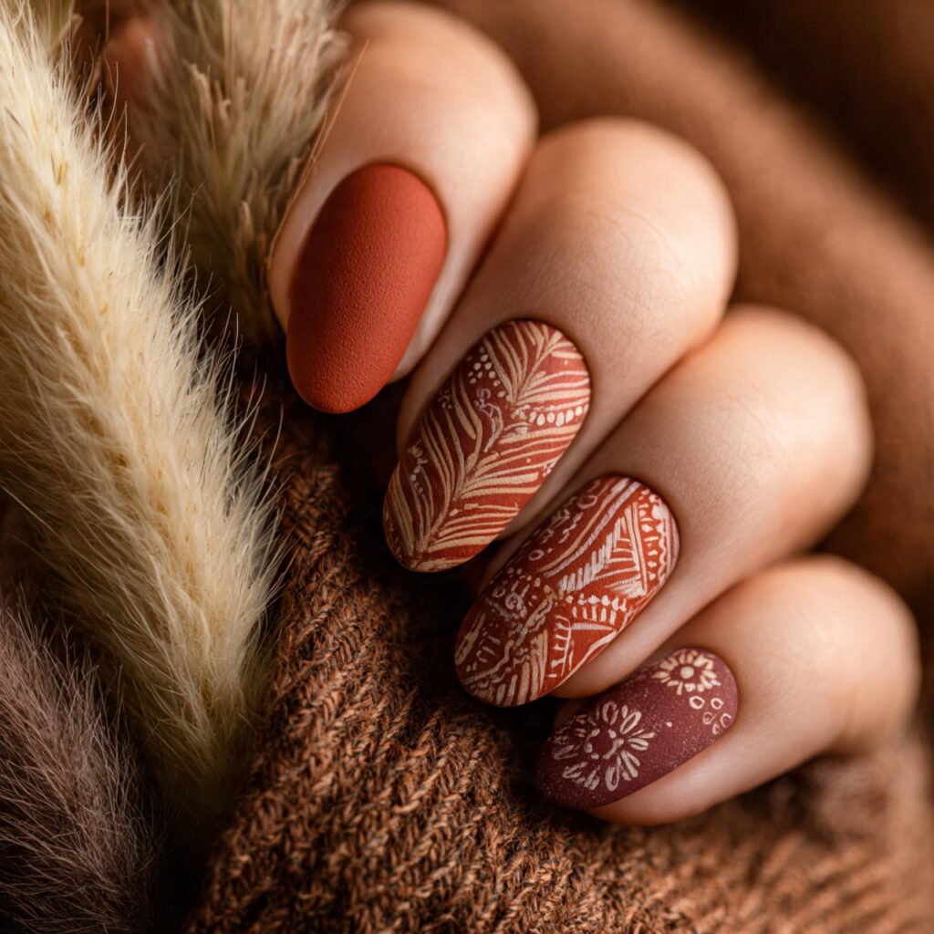 29 Fresh Summer Nails Ideas That Are Trending Right Now 24 Boho Summer Nails Ideas