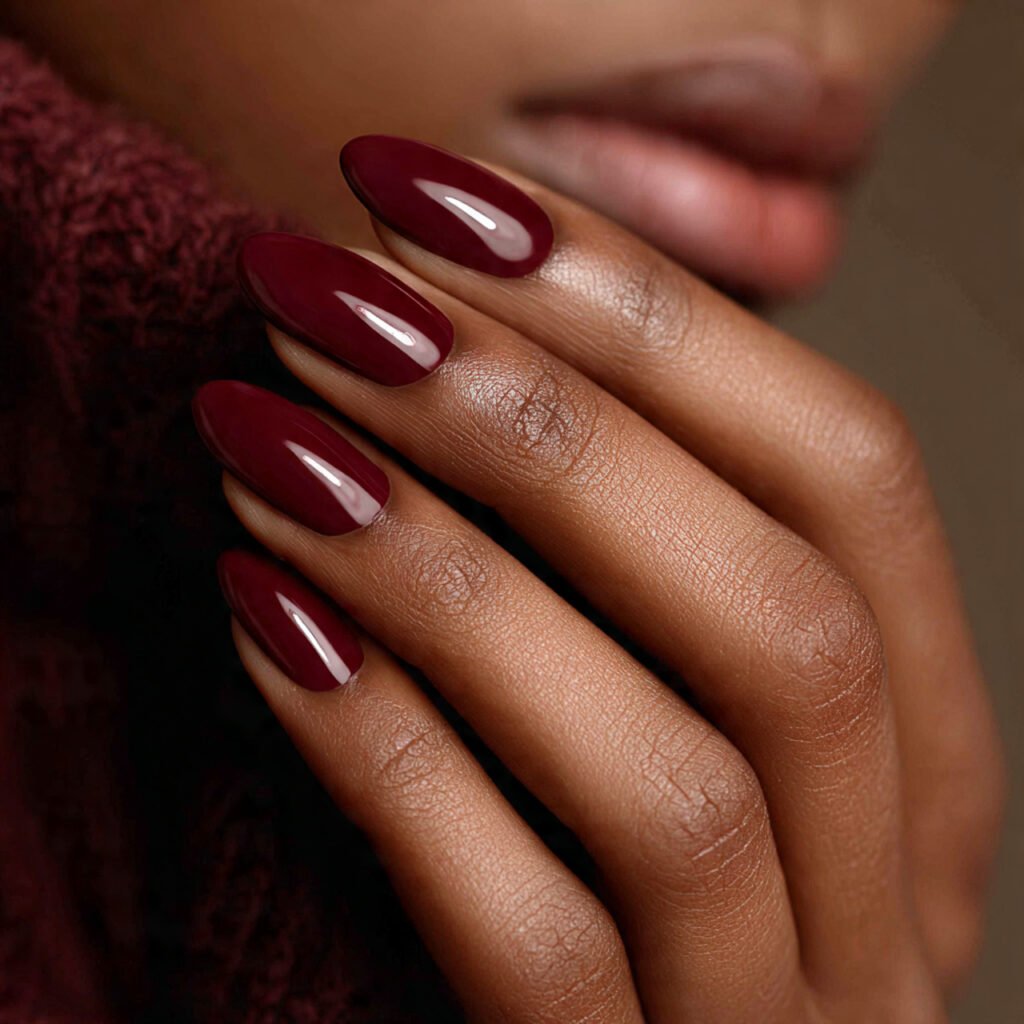 27 Gorgeous Nail Ideas for Black Women You Will Love 22 Burgundy Nail Ideas