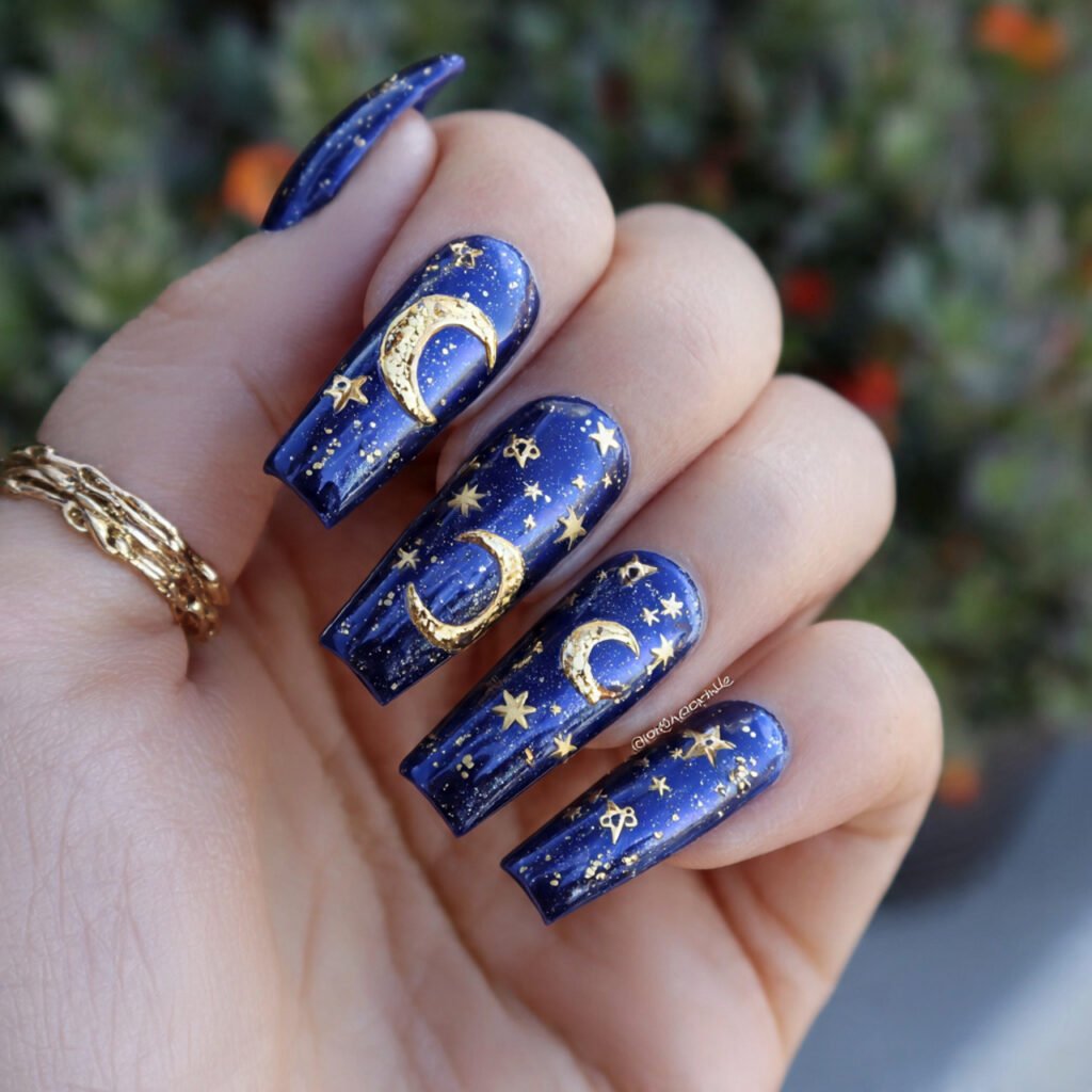 Celestial Chrome Nail Ideas
