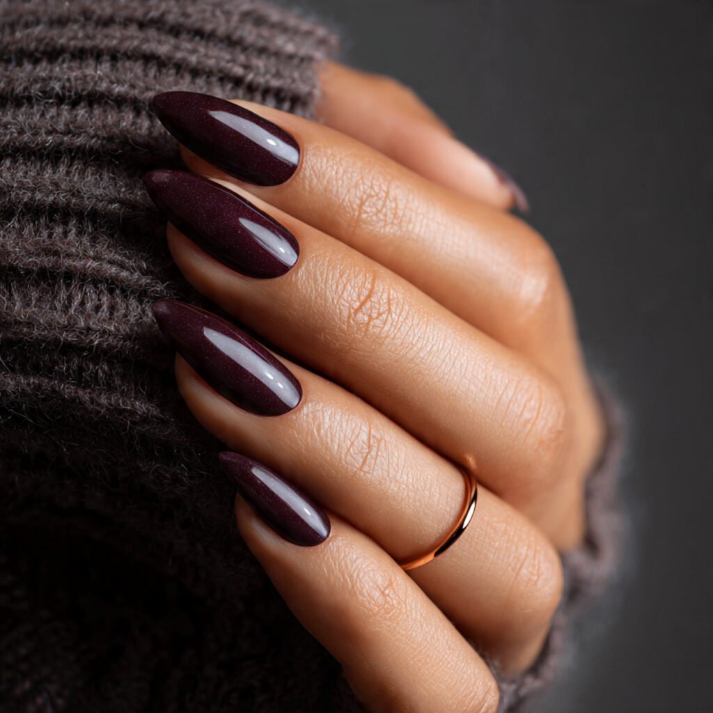 30 Best Dark Nail Ideas for Every Shade of Mysterious 26 Deep Aubergine Nails Ideas