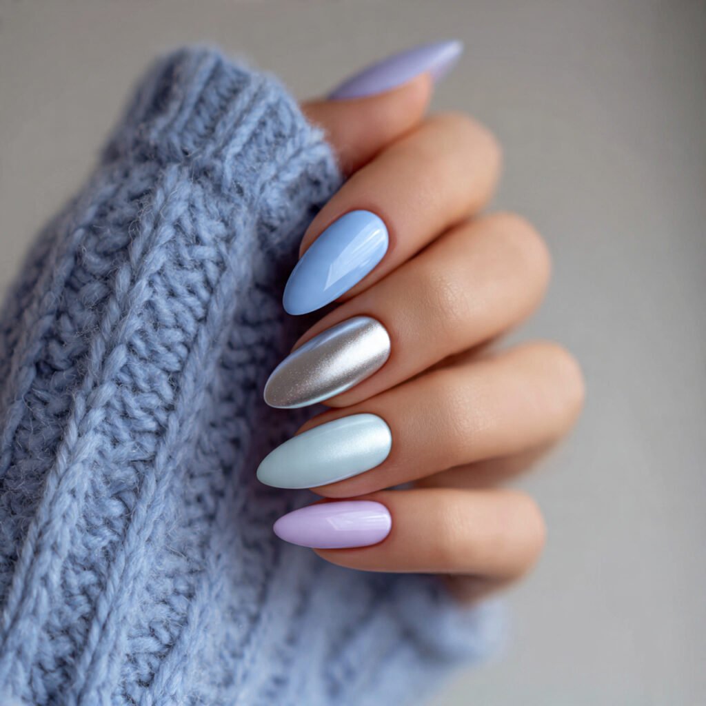 29 Fresh Summer Nails Ideas That Are Trending Right Now 26 Icy Pastel Nails Ideas