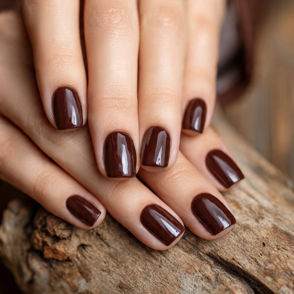 25 Awesome Summer Nails Square Designs That Make Every Outfit Better 23 Mocha Brown Square