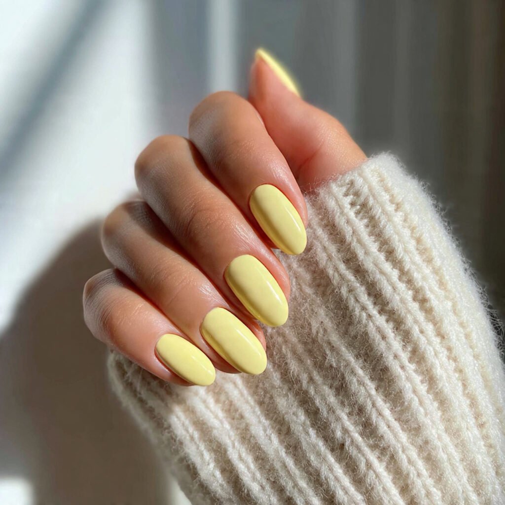 Yellow Minimalist Nail Ideas