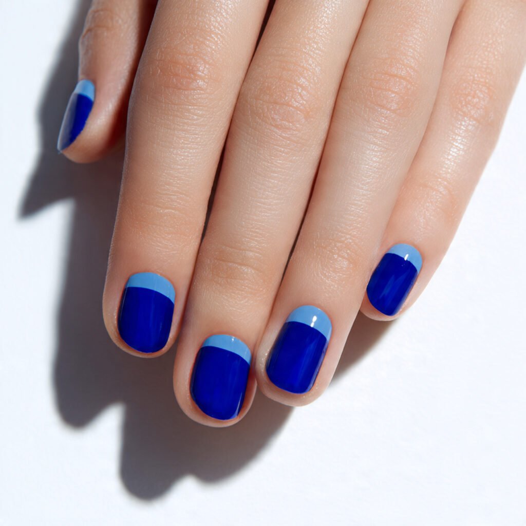 Blue Negative Space Art