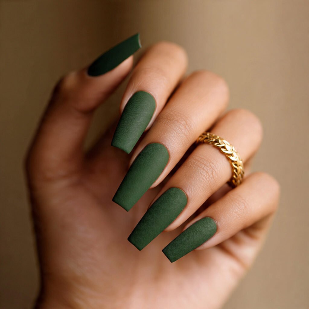 30 Best Dark Nail Ideas for Every Shade of Mysterious 4 Dark Forest Green Nails Ideas