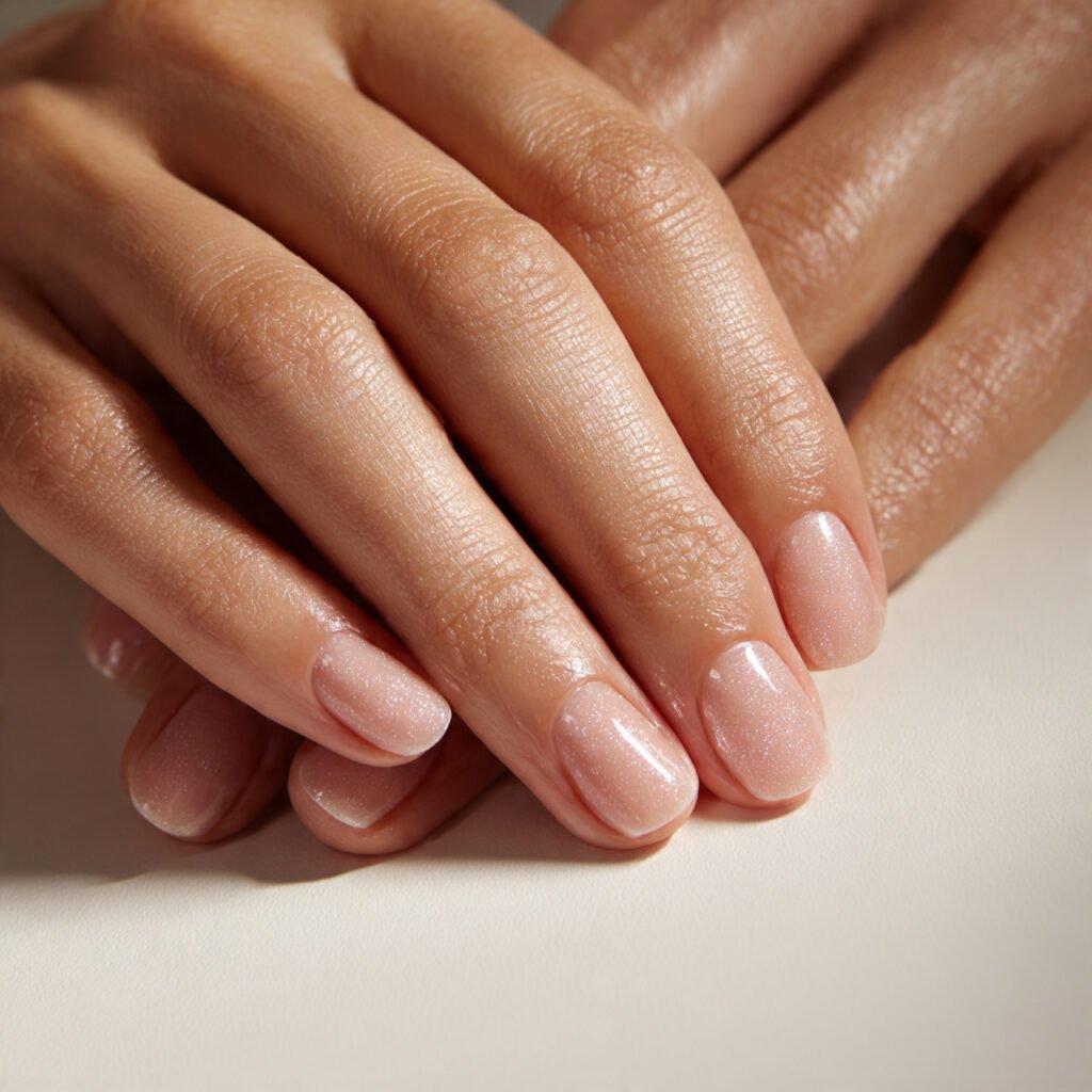 26 Summer Nails Simple Designs That Work for Any Occasion 4 Sheer Glazed Finish