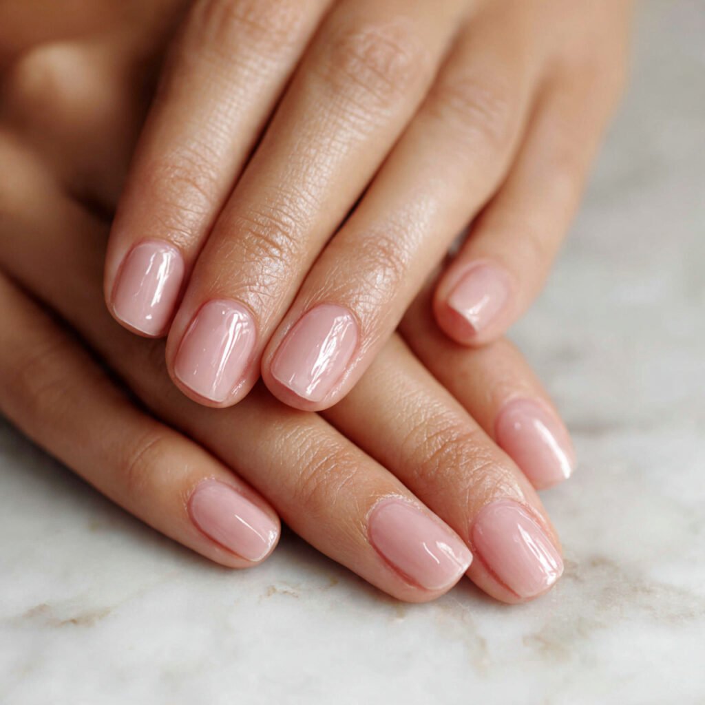25 Awesome Summer Nails Square Designs That Make Every Outfit Better 7 Barely There Blush