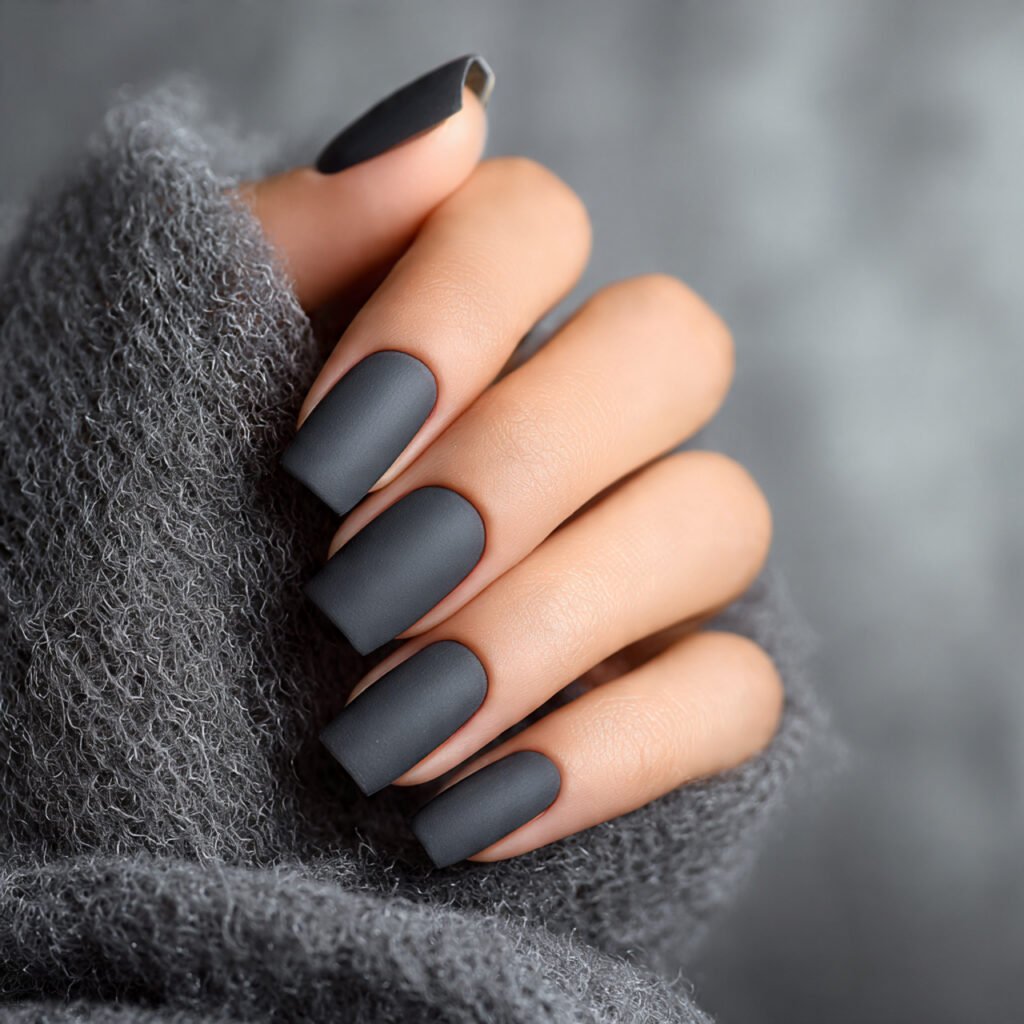 30 Best Dark Nail Ideas for Every Shade of Mysterious 7 Charcoal Grey Nails Ideas