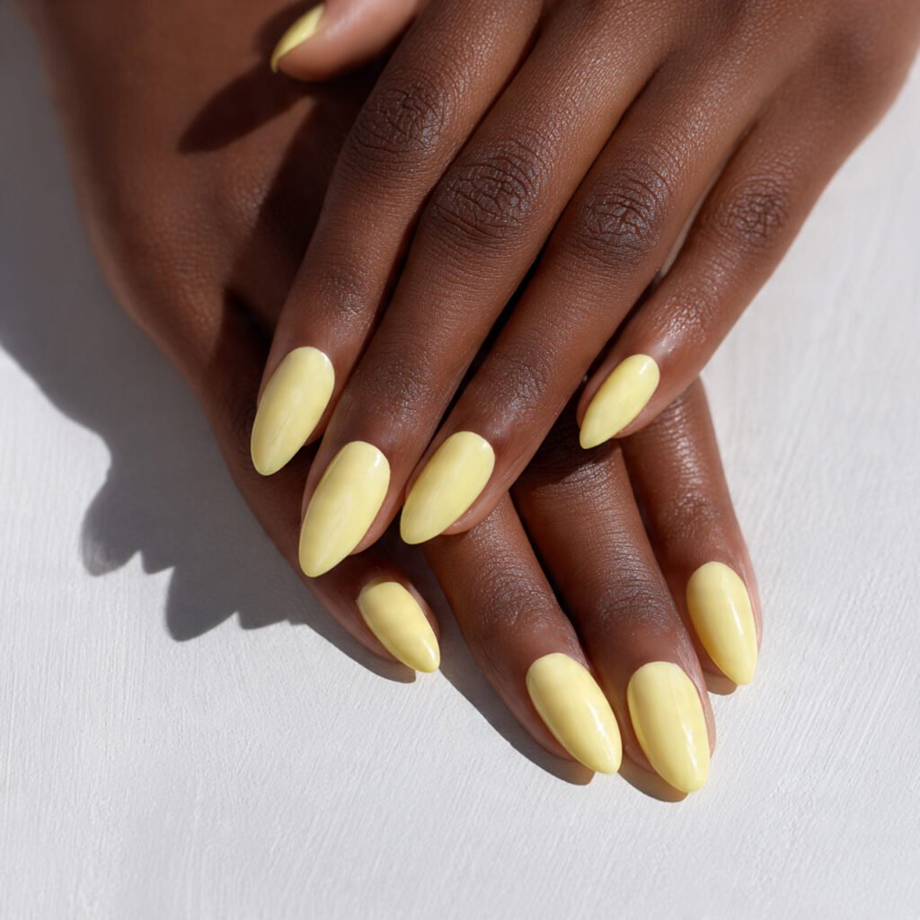 Butter Yellow Nails for a Fresh Vibe