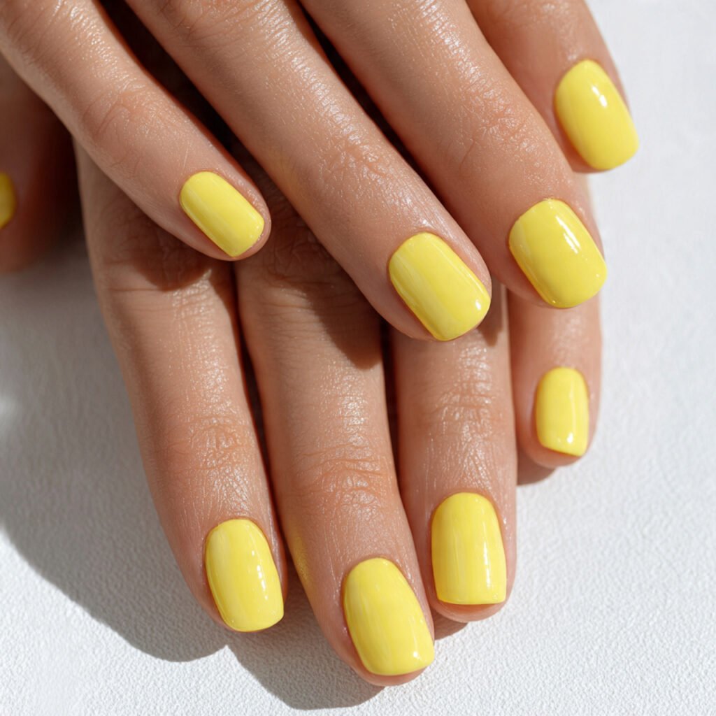 25 Awesome Summer Nails Square Designs That Make Every Outfit Better 8 Lemon Drop Yellow