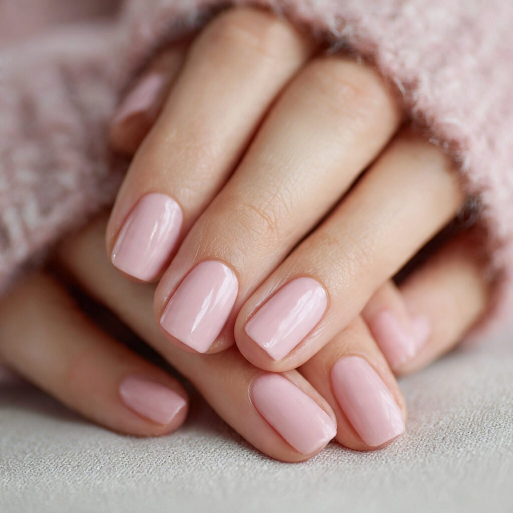 26 Summer Nails Simple Designs That Work for Any Occasion 6 Soft Pink Natural Finish