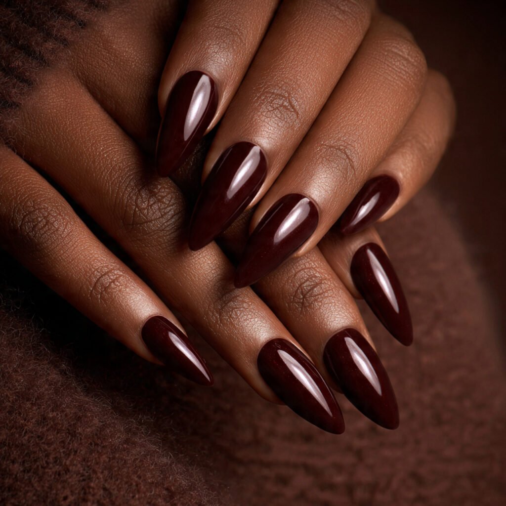 27 Gorgeous Nail Ideas for Black Women You Will Love 8 Long Almond Nail Ideas