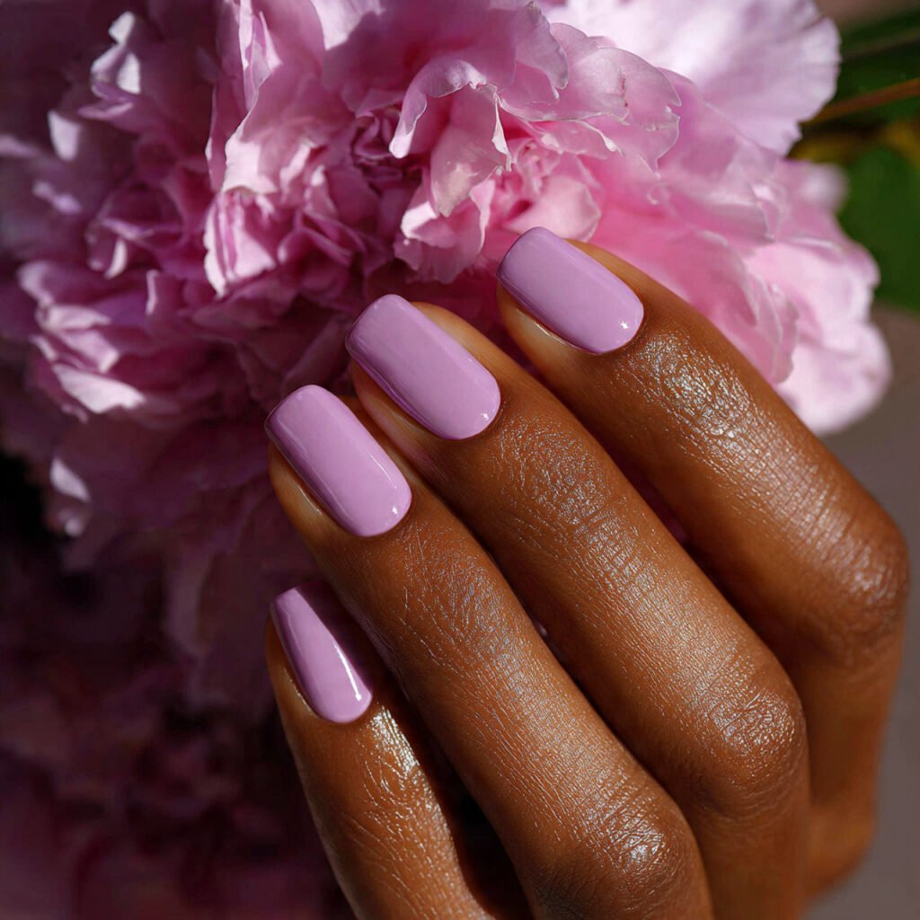 Soft Lilac With a Glossy Finish