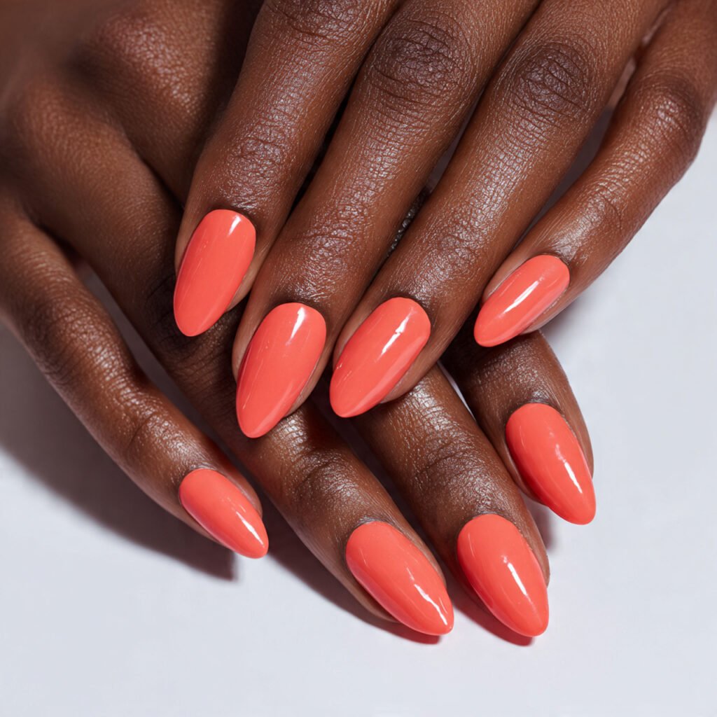 Vibrant Coral Contrast
