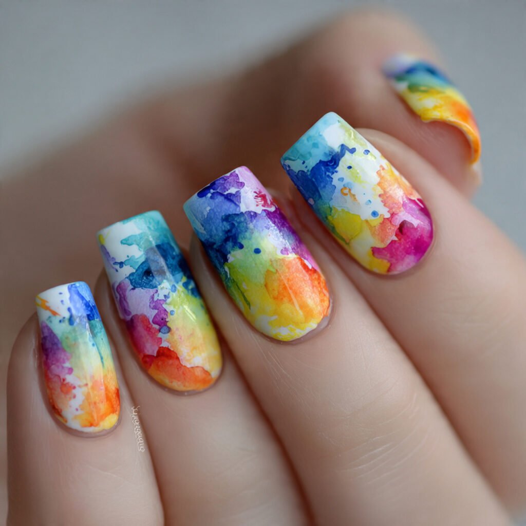 Abstract Watercolor Splash Ideas