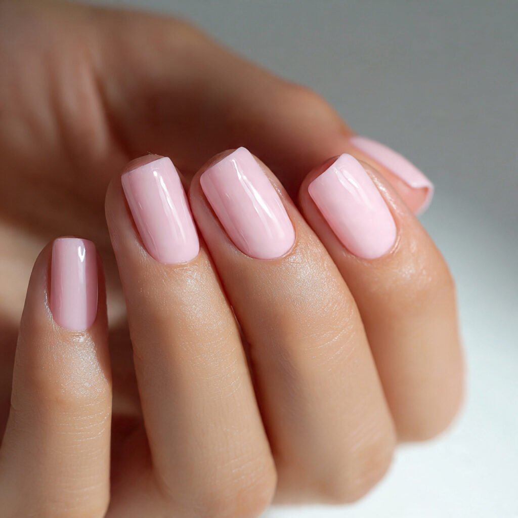 23 Square Nail Ideas You’ll Want to Copy This Season 5 Baby pink chic vibe