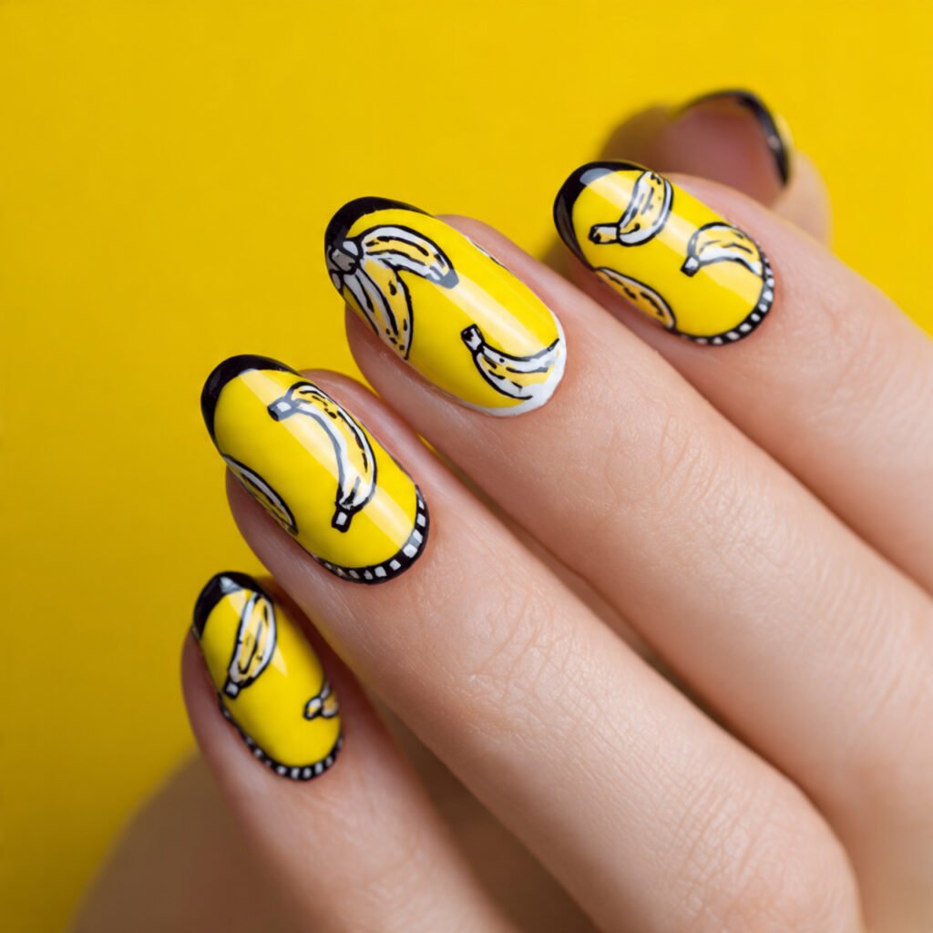 Bananas Over Yellow Prints