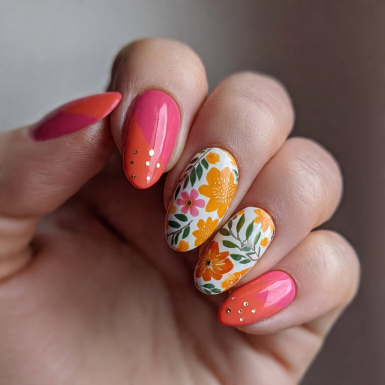 bright spring nails