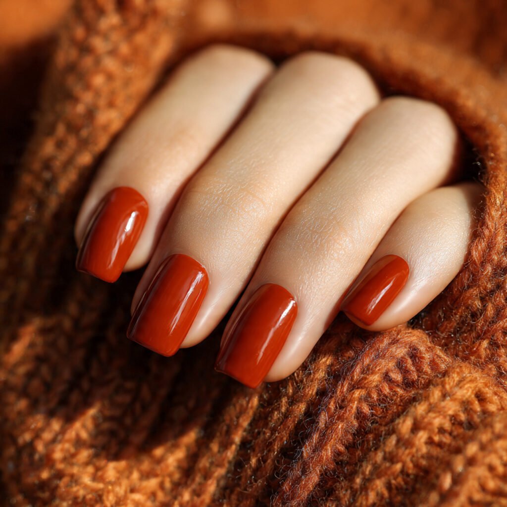 Burnt Orange Nails