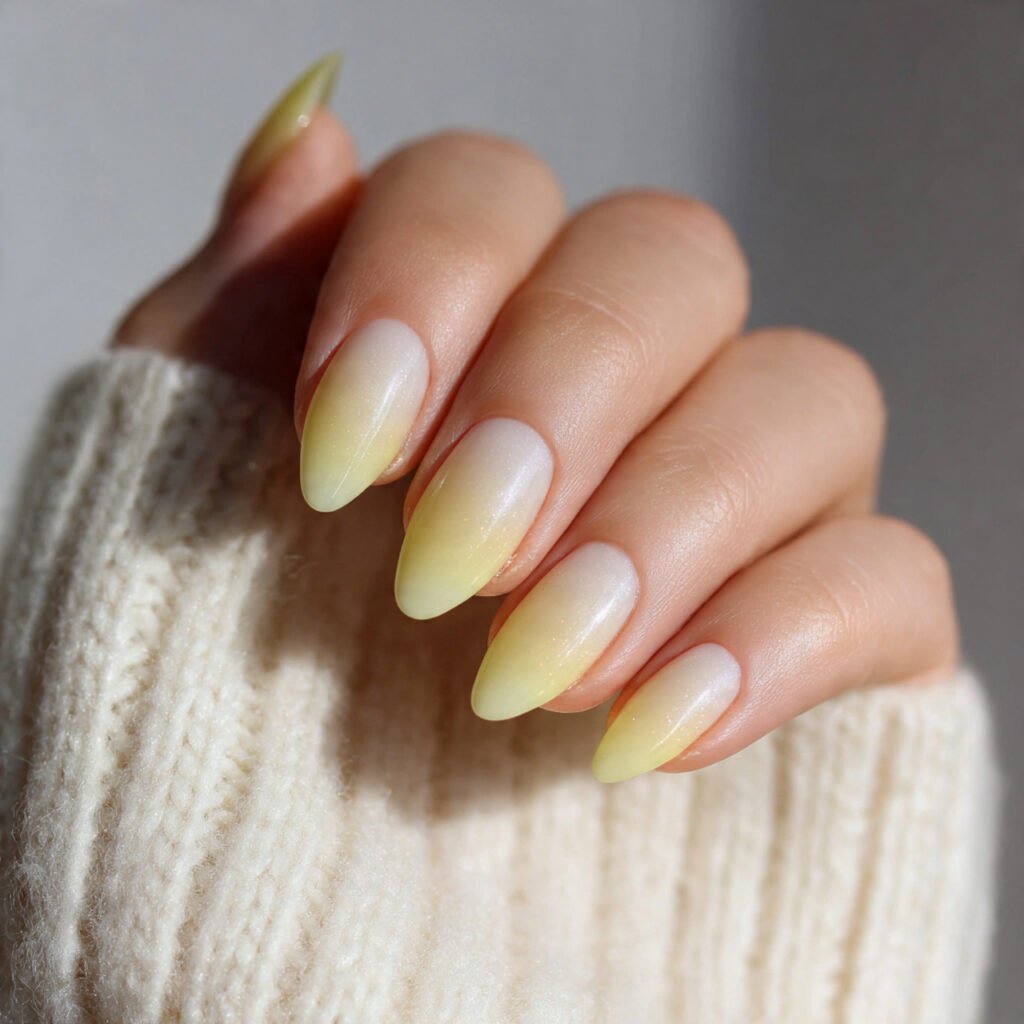 28 Fresh Butter Yellow Nail Ideas Every Nail Lover Needs to See 22 Butter Yellow Aura Nail Ideas