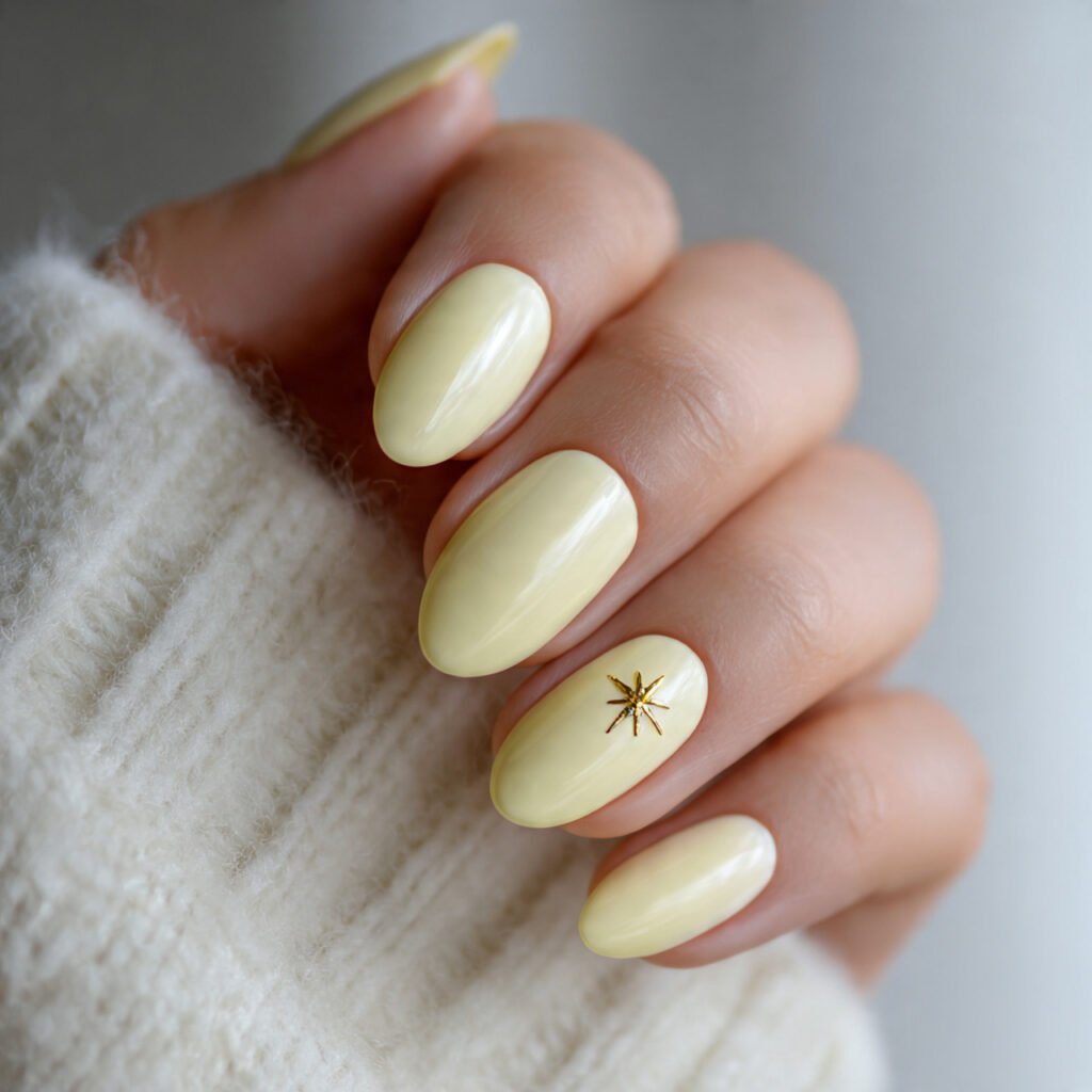 28 Fresh Butter Yellow Nail Ideas Every Nail Lover Needs to See 18 Butter Yellow Minimalist Nail Ideas