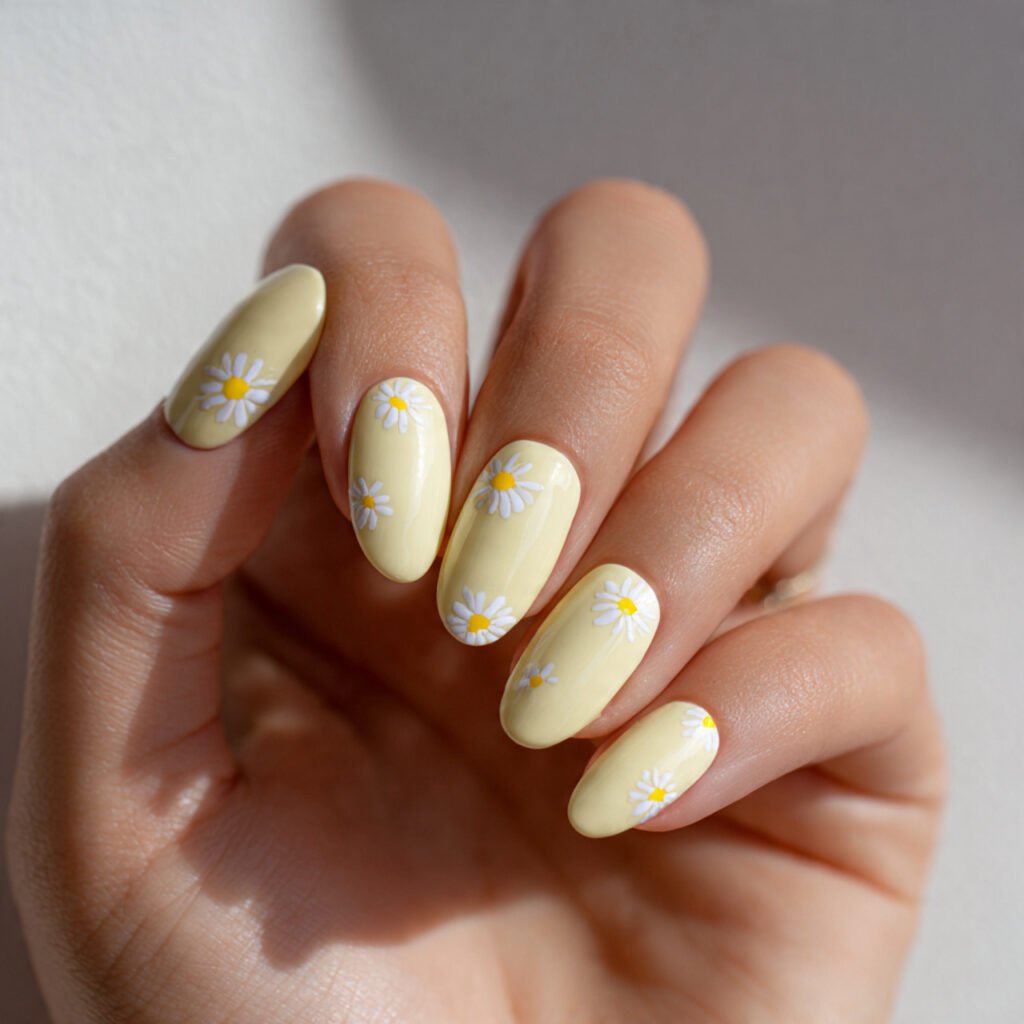 28 Stunning Easter Nail Ideas Pastel Designs You Need to Try Right Now 6 Butter Yellow Pastel Easter Nail Ideas